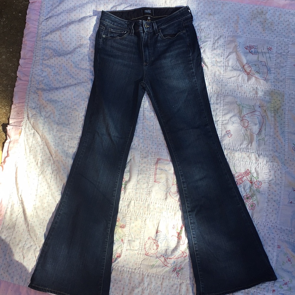 Paige denim high rise bell canyon size 26